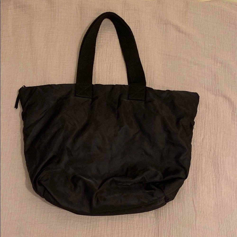 ALL SAINTS Black Puffer Tote Bag